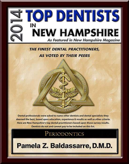 Dr Pamela Baldassarre Granite State Periodontics- Nashua | 505 W Hollis St #206, Nashua, NH 03062 | Phone: (603) 622-2526