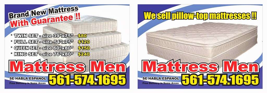 Mattress Mens | 910 36th St, West Palm Beach, FL 33407 | Phone: (561) 574-1695