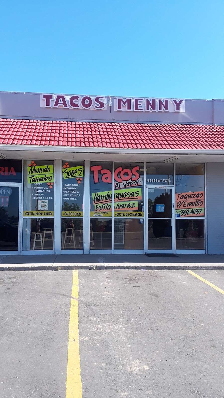 Tacos Menny | 285 E 88th Ave, Denver, CO 80229, USA | Phone: (720) 352-4037