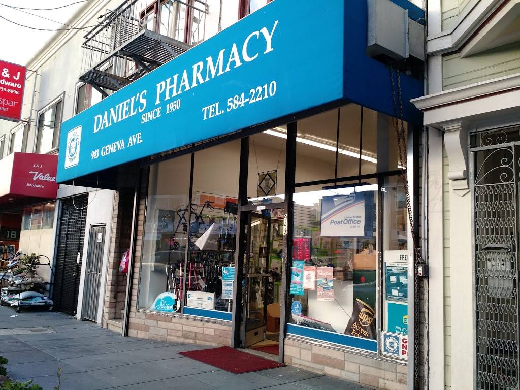 Daniels Pharmacy | 943 Geneva Ave, San Francisco, CA 94112, USA | Phone: (415) 584-2210
