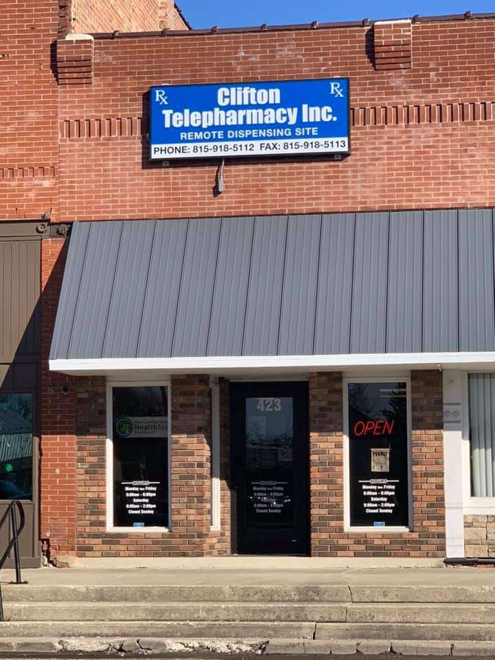 Clifton telepharmacy | 423 S Main St, Clifton, IL 60927, USA | Phone: (815) 918-5112