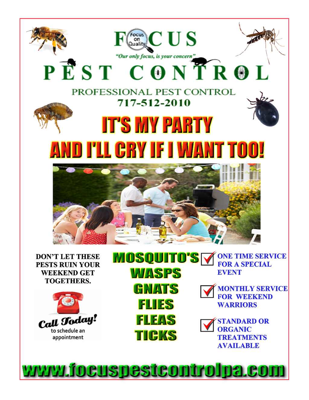 Focus Pest Control | 17 Pheasant Ridge Rd, Dillsburg, PA 17019, USA | Phone: (717) 512-2010