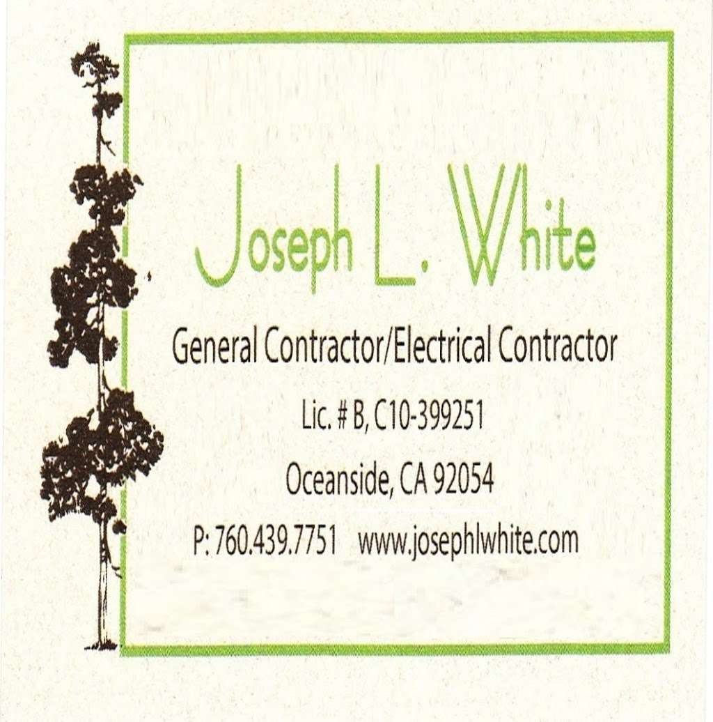 Joseph L. White, General Contractor/Electrical Contractor | 1764 Troy Ln, Oceanside, CA 92054, USA | Phone: (760) 439-7751