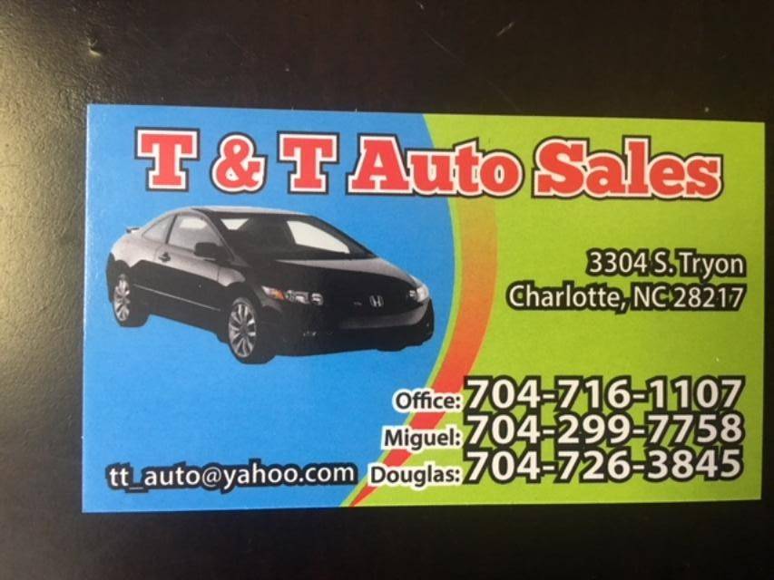 T AND T AUTO SALES | 3304 S Tryon St, Charlotte, NC 28217, USA | Phone: (704) 716-1107