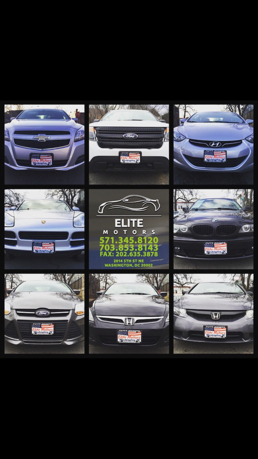 Elite Motors | 2014 5th St NE, Washington, DC 20002, USA | Phone: (571) 345-8120