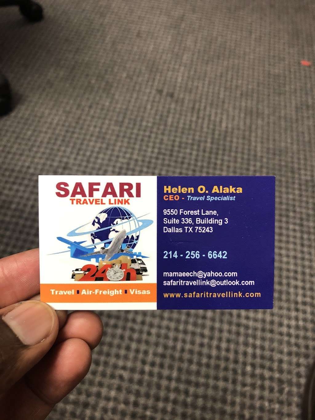 Safari Travel Link | 9550 Forest Ln, Dallas, TX 75243, USA | Phone: (214) 256-6642