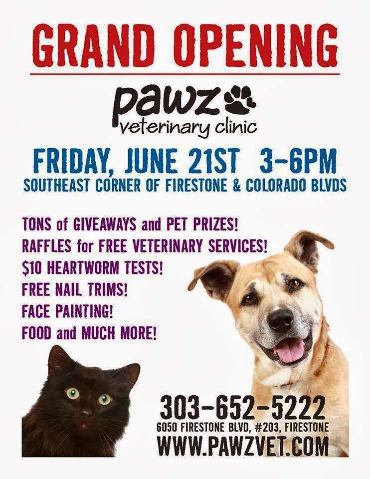 Pawz Veterinary Clinic | 6050 Firestone Blvd, Firestone, CO 80504, USA | Phone: (303) 652-5222