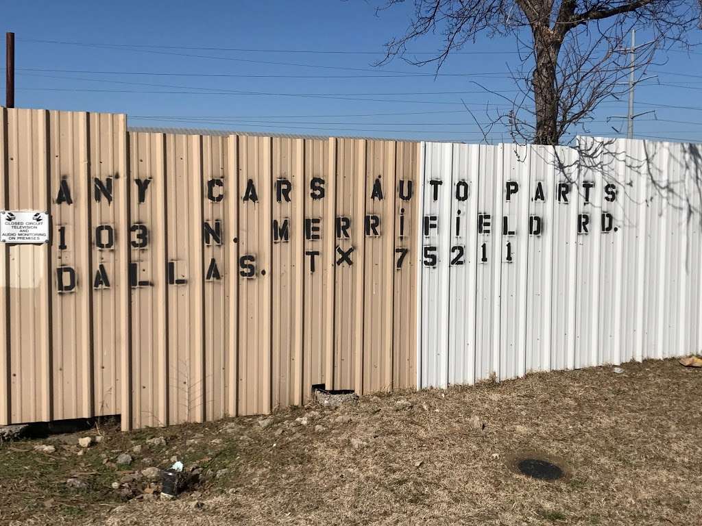 Any Cars Auto Parts | 103 N Merrifield Rd, Dallas, TX 75211, USA | Phone: (972) 807-6420