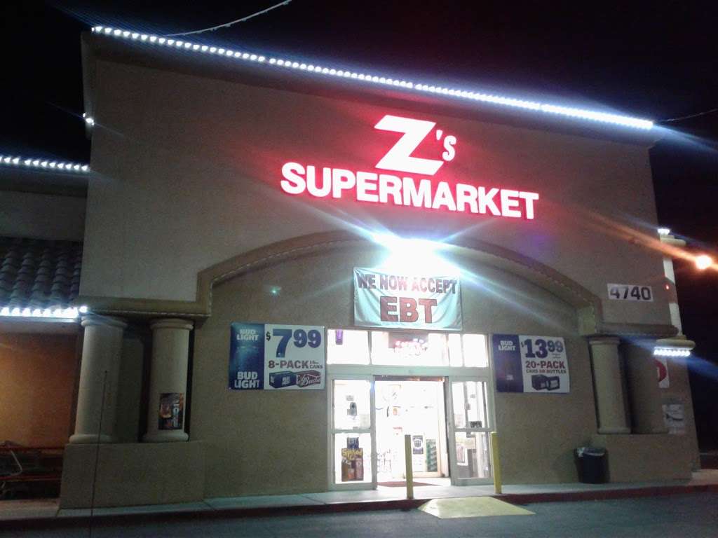 Zs Supermarket | 4740 E Owens Ave, Las Vegas, NV 89110, USA | Phone: (702) 805-5206