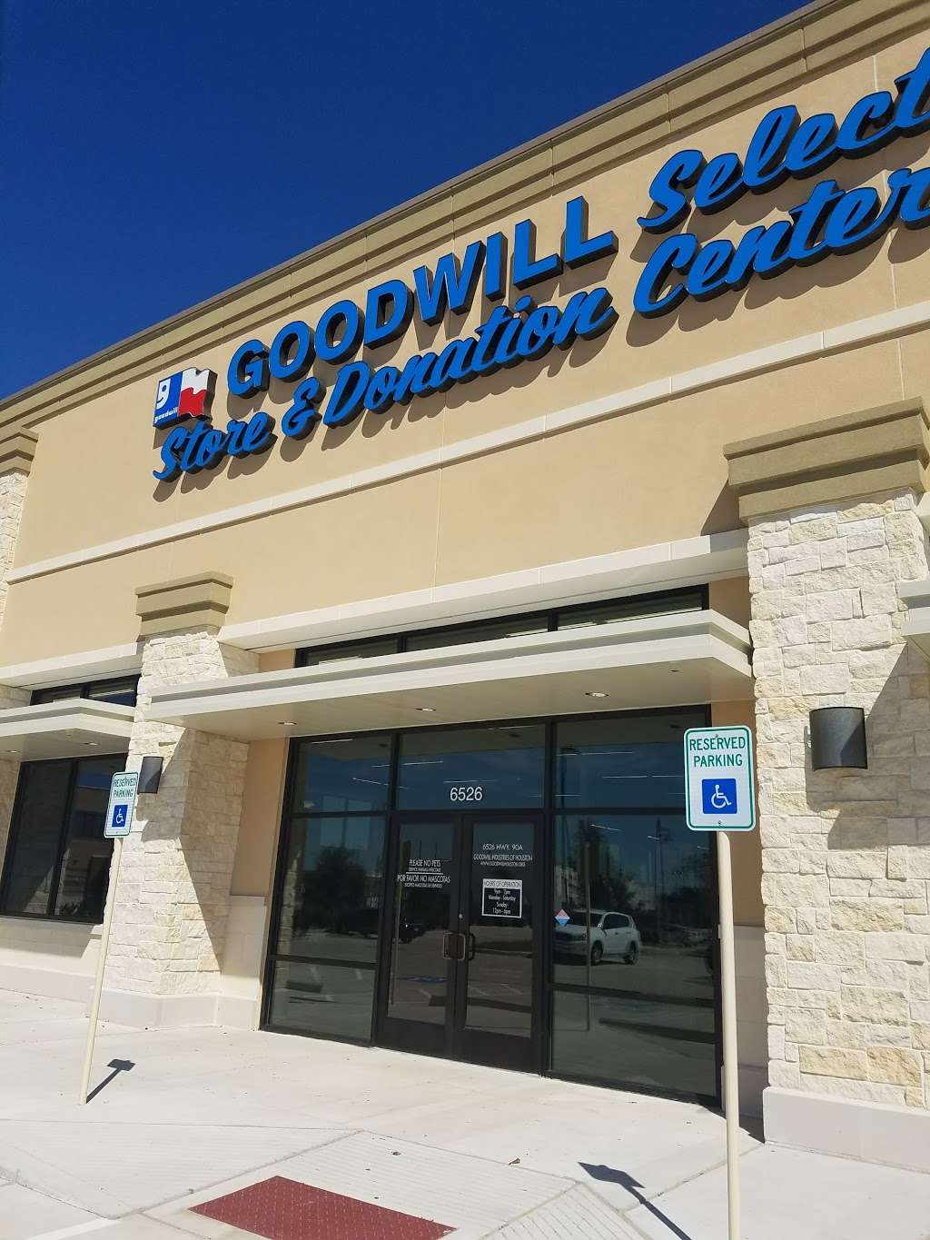 Goodwill Houston Select Stores | 6526 US-90 ALT, Sugar Land, TX 77498, USA | Phone: (281) 586-7057
