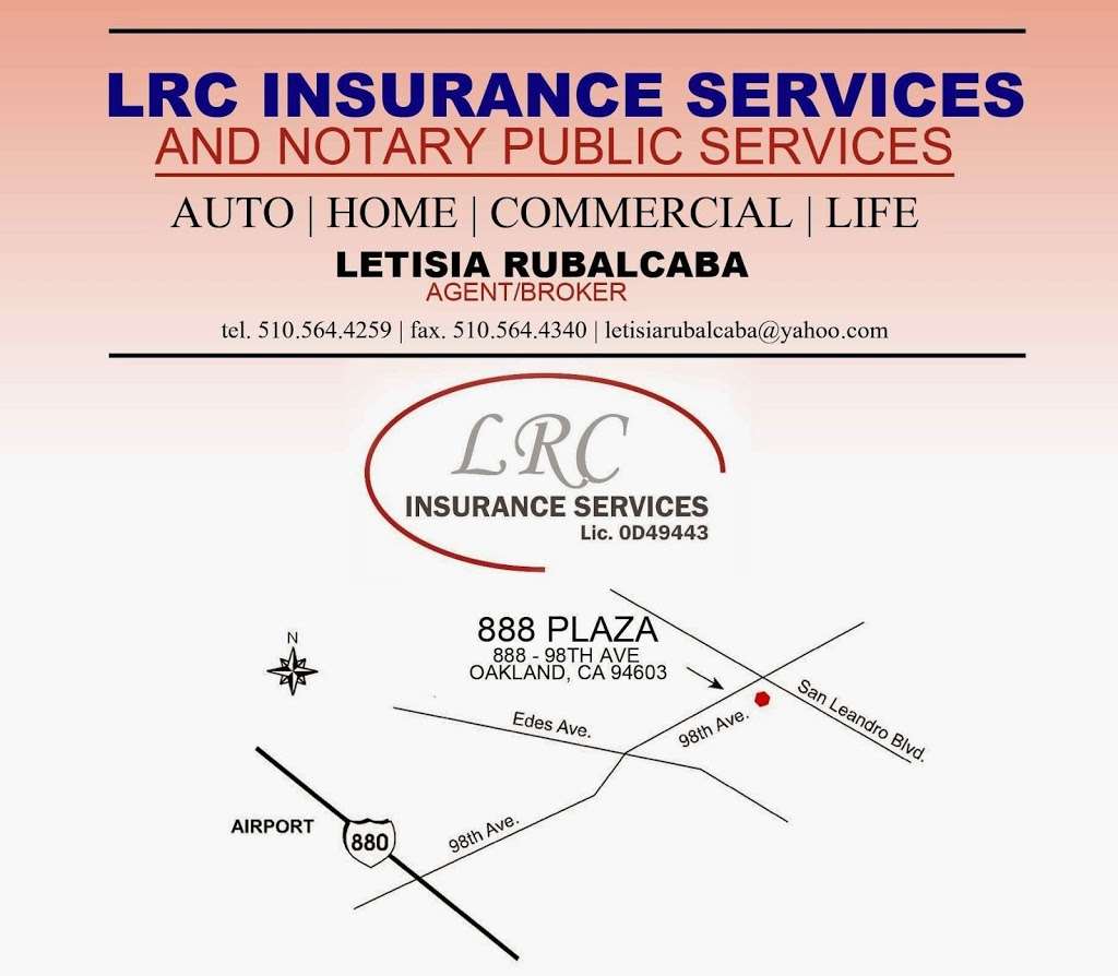 LRC Insurance Services | 888 98th Ave, Oakland, CA 94603, USA | Phone: (510) 564-4259