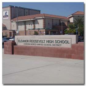 Eleanor Roosevelt High School | 7447 Scholar Way, Corona, CA 92880, USA | Phone: (951) 738-2100