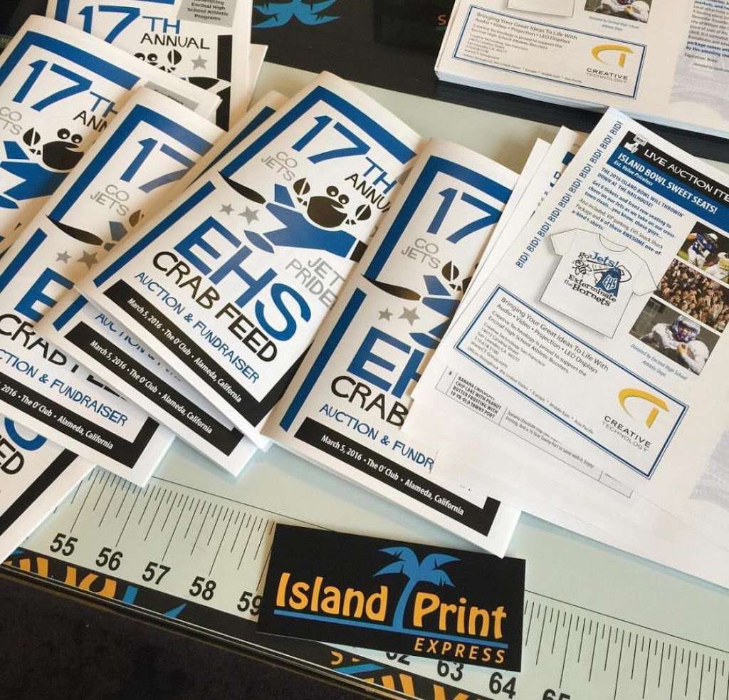 Island Print Express, Inc. | 2707 Encinal Ave, Alameda, CA 94501, USA | Phone: (510) 501-6911