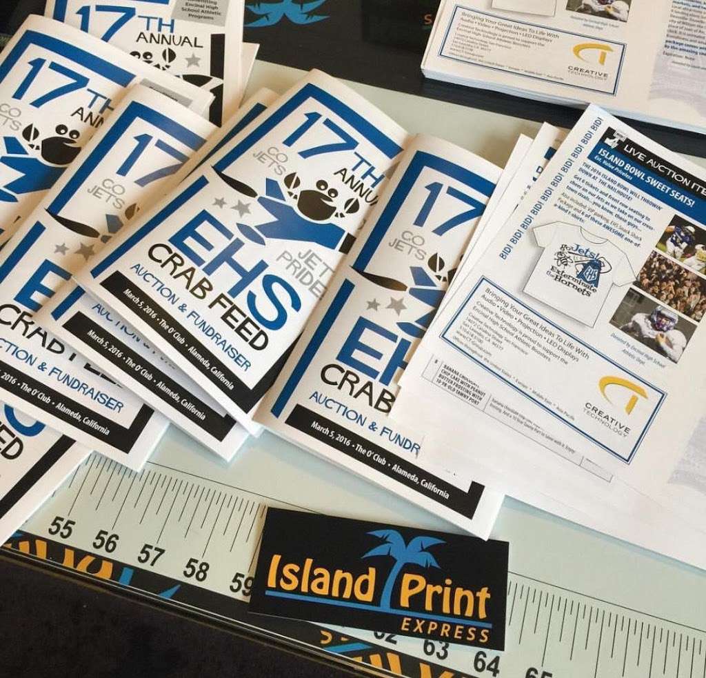 Island Print Express, Inc. | 2707 Encinal Ave, Alameda, CA 94501 | Phone: (510) 501-6911