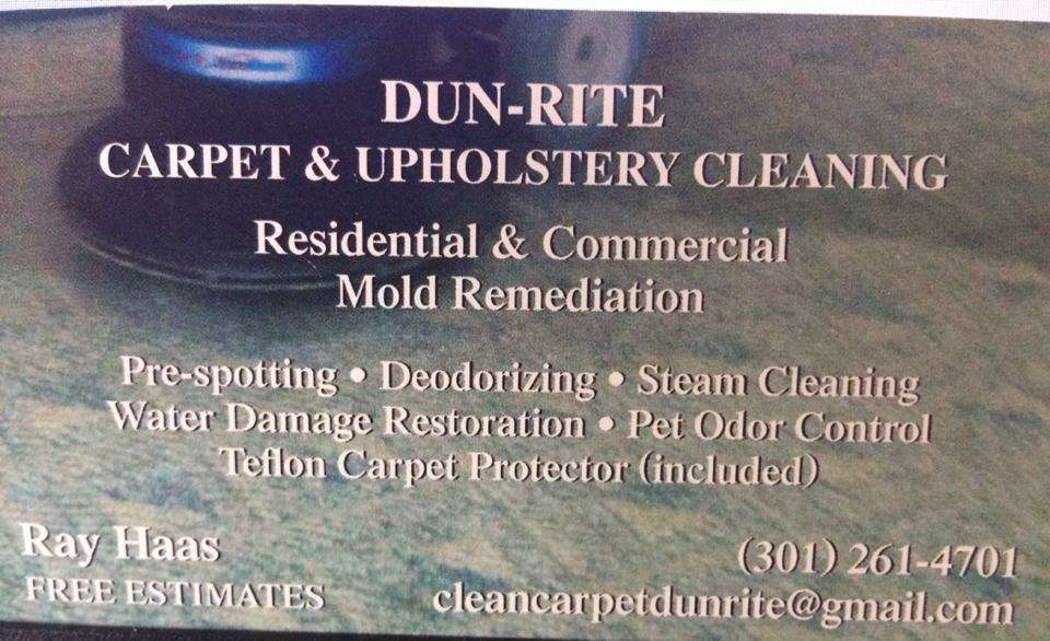 Dun-Rite Carpet & Upholstery | 2400 Maytime Dr, Gambrills, MD 21054 | Phone: (301) 261-4701