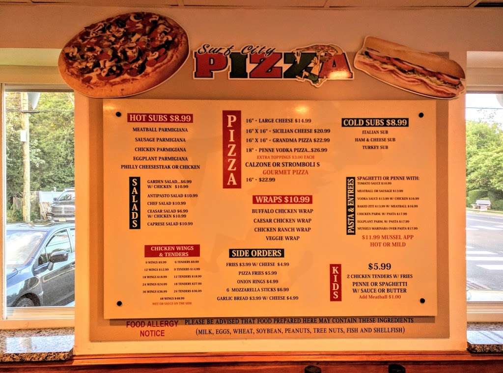 Surf City Pizza | 1017 Long Beach Blvd, Surf City, NJ 08008, USA | Phone: (609) 361-8150