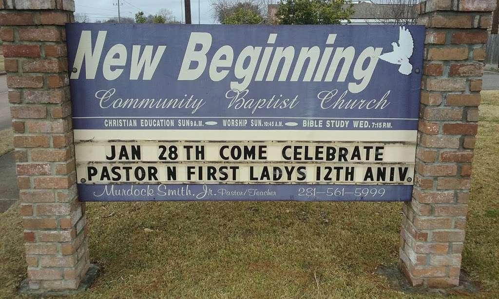New Beginning Comm Baptist Church | 8811 S Kirkwood Rd, Houston, TX 77099, USA | Phone: (281) 561-5999