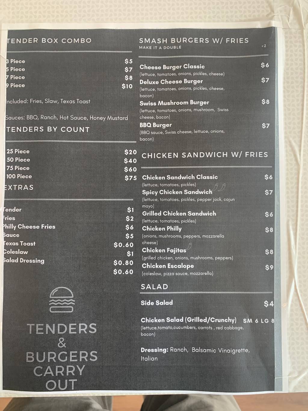 Tenders & Burgers co | 1506 Mangham Dr, Cincinnati, OH 45215, USA | Phone: (513) 376-6118