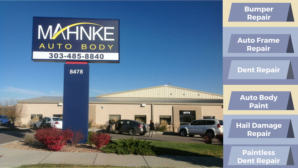 Mahnke Auto Body | 8478 Raspberry Way, Frederick, CO 80504, USA | Phone: (303) 485-8840