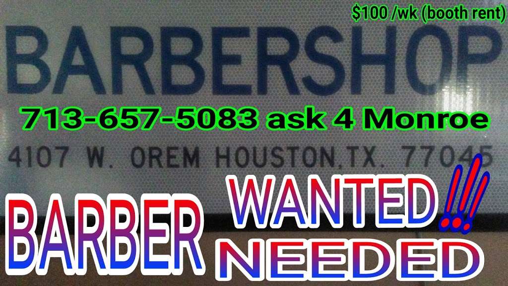 Monroes Family Barbershop | 4107 W Orem Dr, Houston, TX 77045, USA | Phone: (713) 657-5083