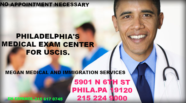 Megan Medical USCIS CIVIL SURGEON SERVICES, | 5901 N 6th St, Philadelphia, PA 19120, USA | Phone: (215) 224-9685