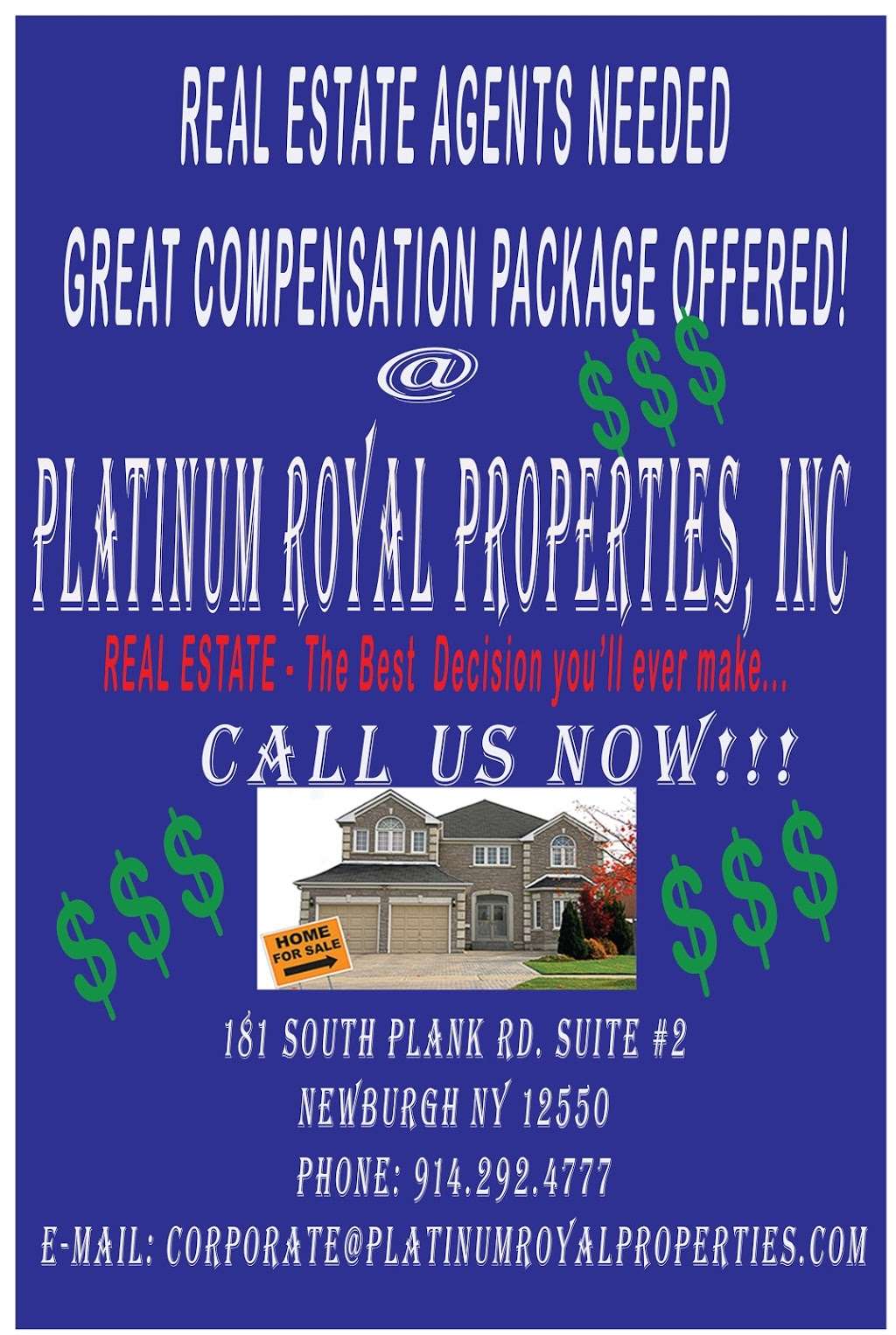 Platinum Royal Properties, Inc. | 227 S Plank Rd, Newburgh, NY 12550, USA | Phone: (914) 292-4777