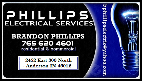 Phillips Electrical services | 2452 E 300 N, Anderson, IN 46012, USA | Phone: (765) 620-4601