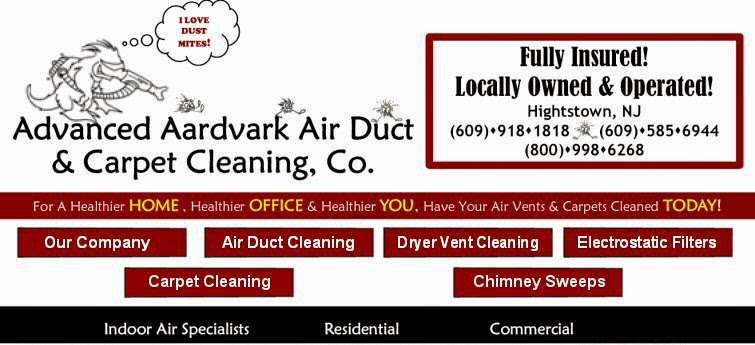 Advanced Aardvark Air Duct & Carpet Cleaning Company | 157 Broad St, Hightstown, NJ 08520, USA | Phone: (609) 918-1818