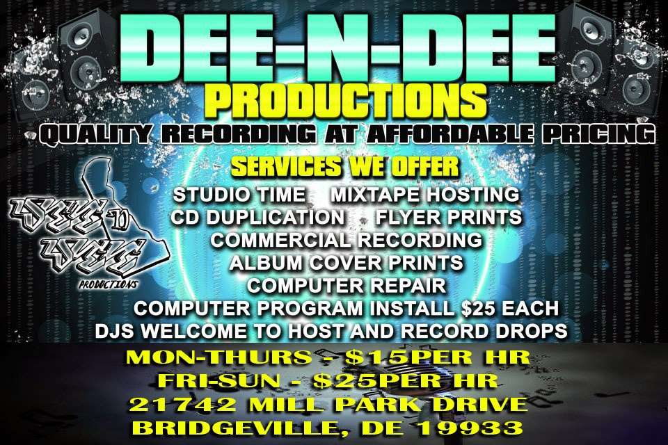 Dee-N-Dee Productions | 16677 Adams Rd, Bridgeville, DE 19933, USA | Phone: (302) 853-2049