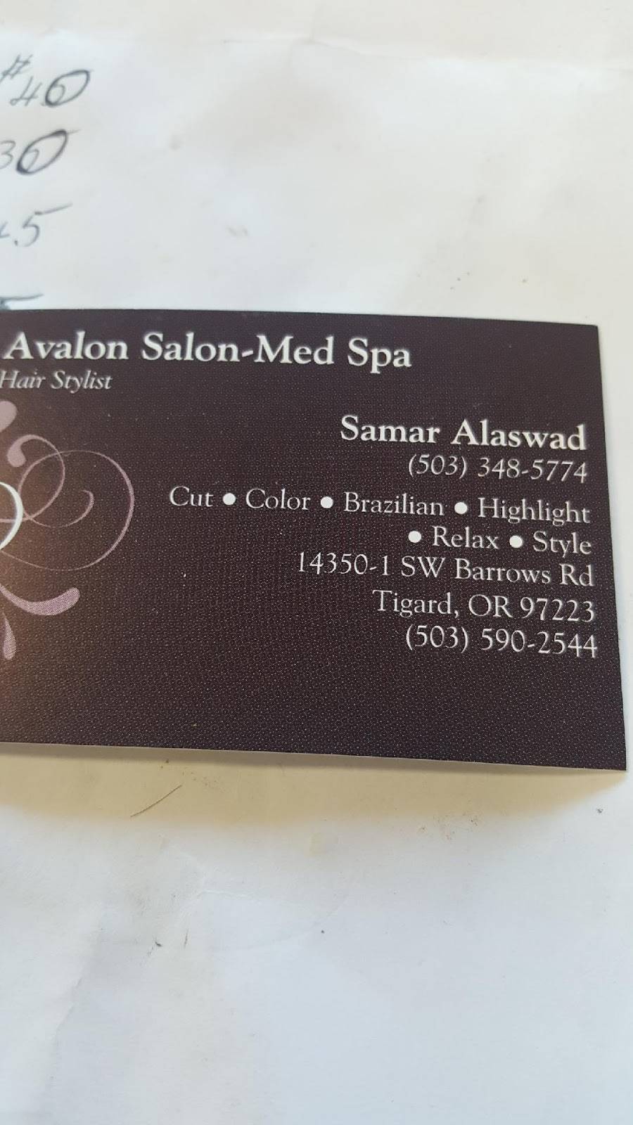 Avalon Salon Spa Wellness | 14350 SW Barrows Rd, Tigard, OR 97223, USA | Phone: (503) 590-2544
