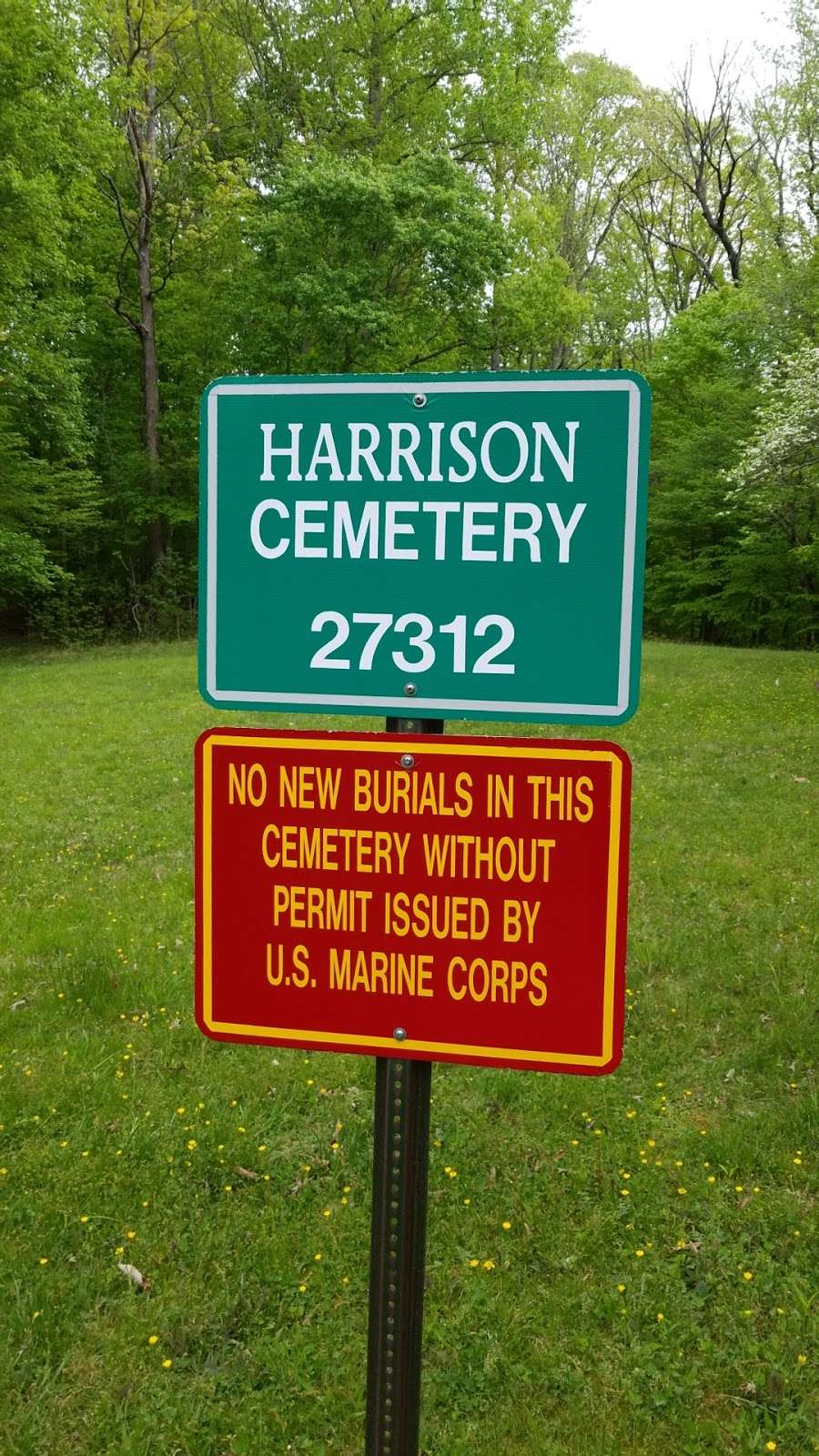 Harrison Cemetery | 27312 Caddy Rd, Quantico, VA 22134, USA