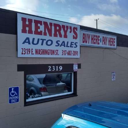 Henrys Auto Sales | 2319 E Washington St, Indianapolis, IN 46201, USA | Phone: (317) 602-2091
