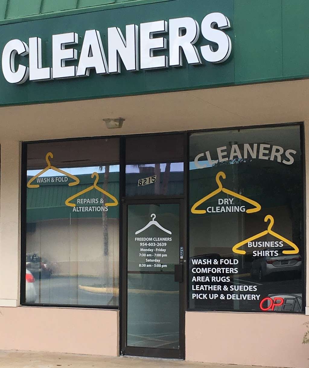 Freedom Cleaners | 8215 W Atlantic Blvd, Coral Springs, FL 33071, USA | Phone: (954) 603-2639