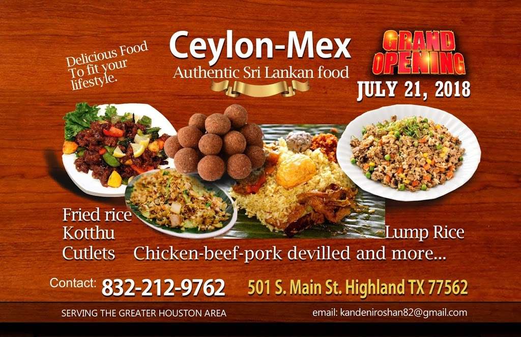 Ceylon Mex | 501 S Main St, Highlands, TX 77562, USA | Phone: (832) 212-9762