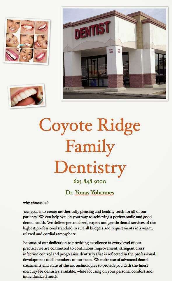 Dr. Yonas H. Yohannes, DDS | 8141 W Camelback Rd, Phoenix, AZ 85033, USA | Phone: (623) 848-9100