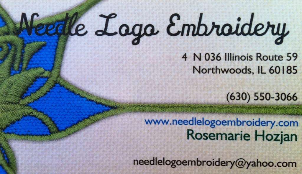 Needle Logo Embroidery | 4N036 IL-59, Northwoods, IL 60185 | Phone: (630) 550-3066