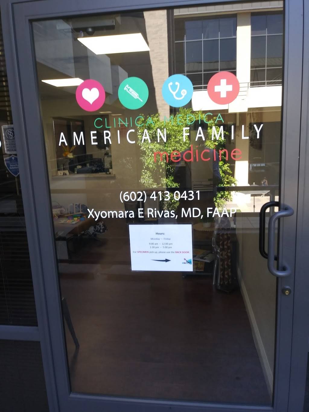 American Family Medicine, Xyomara Rivas, MD, Pediatrician | 5501 N 19th Ave Suite 218, Phoenix, AZ 85015, USA | Phone: (602) 413-0431