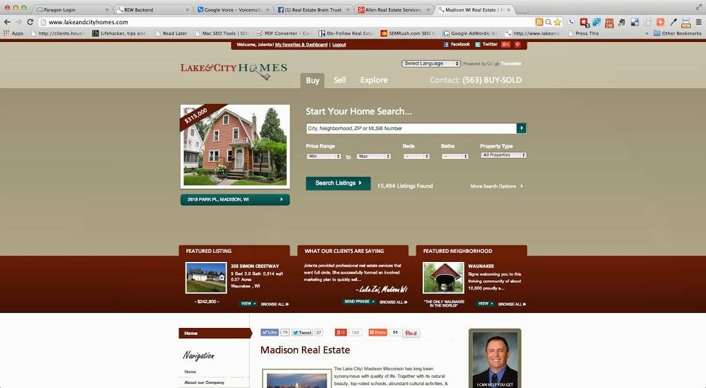 Lake & City Homes Realty | 301 E Sunset Ct, Madison, WI 53705, USA | Phone: (608) 628-9701