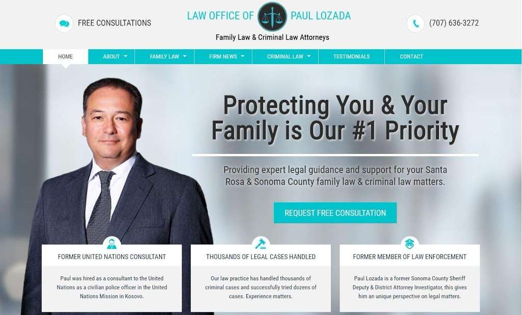 Law Office of Paul Lozada | 1144 State Farm Dr, Santa Rosa, CA 95403, USA | Phone: (707) 636-3272