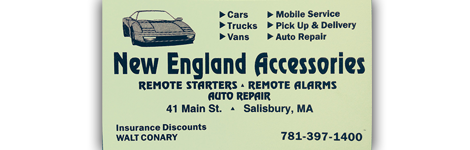 New England Accessories | 41 Main St, Salisbury, MA 01952, USA | Phone: (781) 397-1400