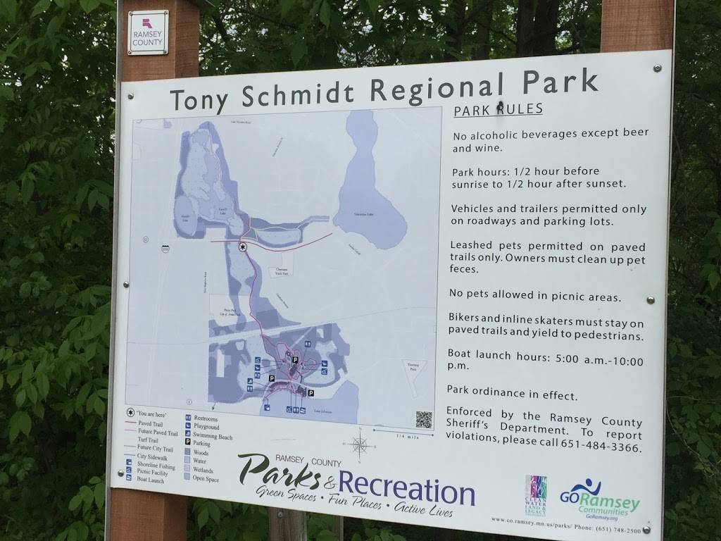 Tony Schmidt Regional Park | 3500 Lake Johanna Blvd, Arden Hills, MN 55112, USA | Phone: (651) 748-2500