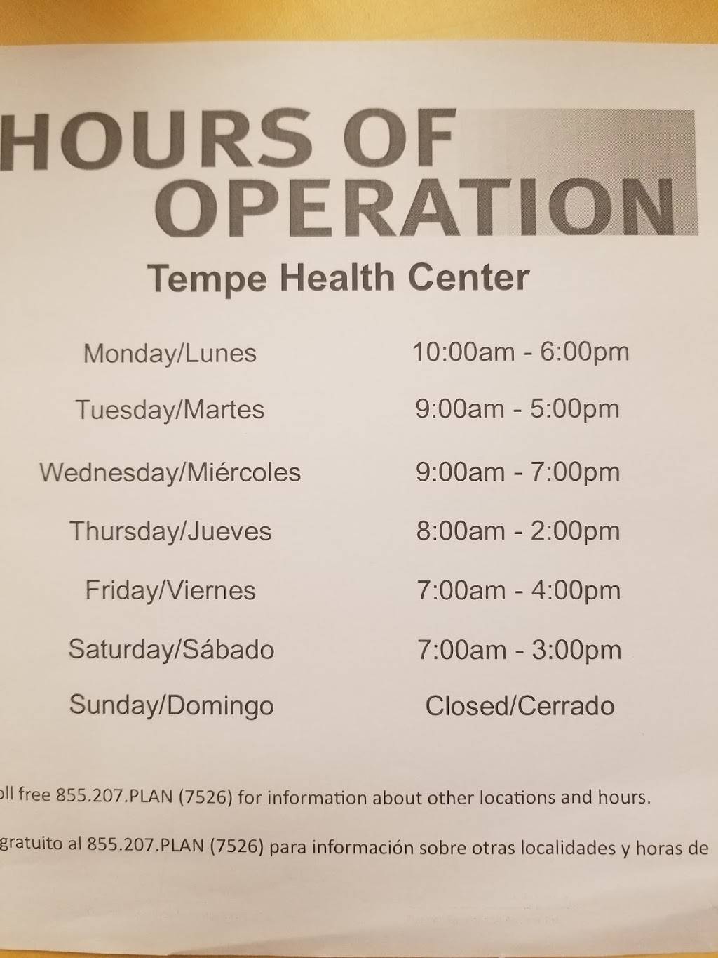 Planned Parenthood - New Tempe Regional Health Center | 1837 E Baseline Rd, Tempe, AZ 85283, USA | Phone: (602) 277-7526