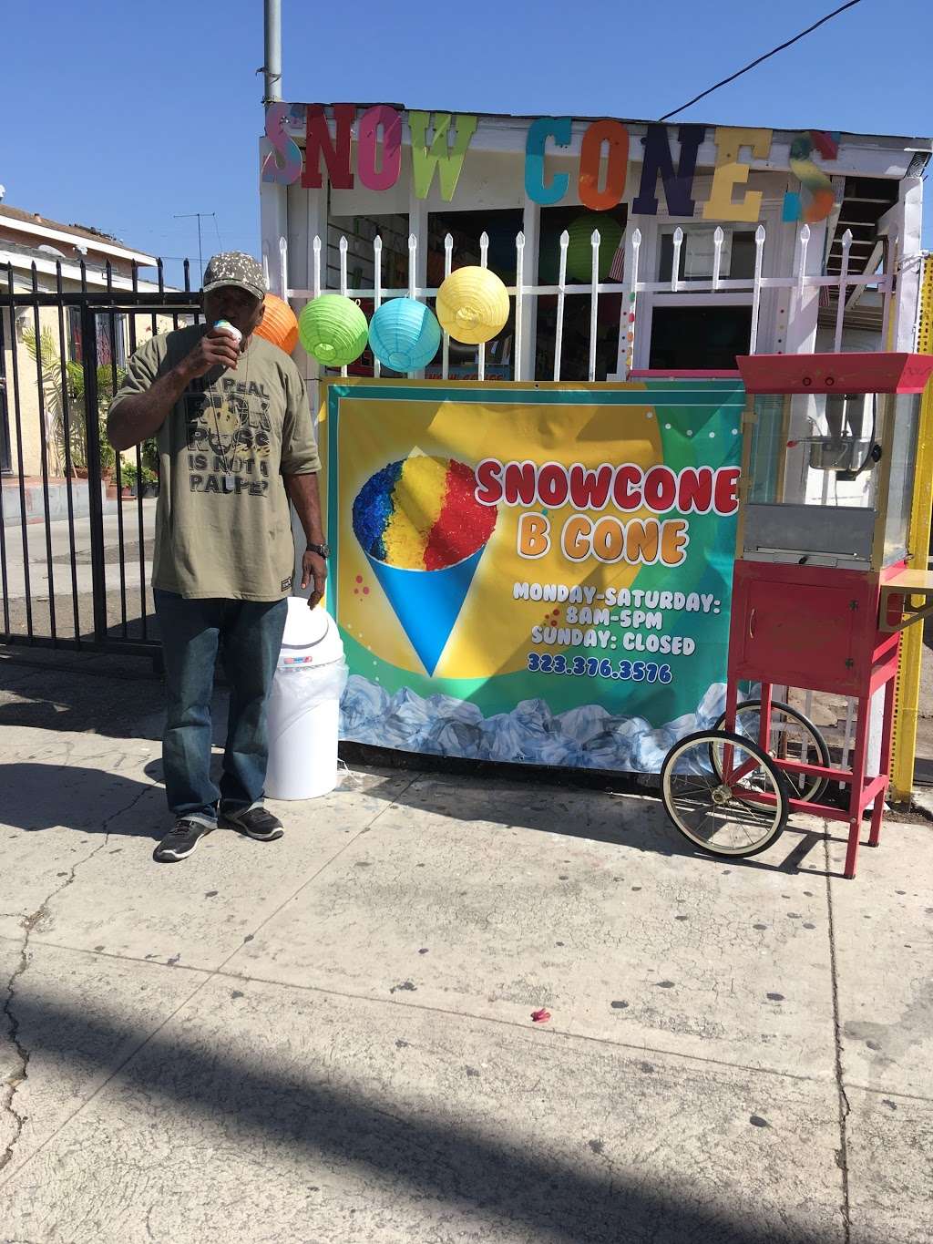 Snow Cone B Gone | 11178 S Figueroa St, Los Angeles, CA 90061, USA | Phone: (323) 376-3576