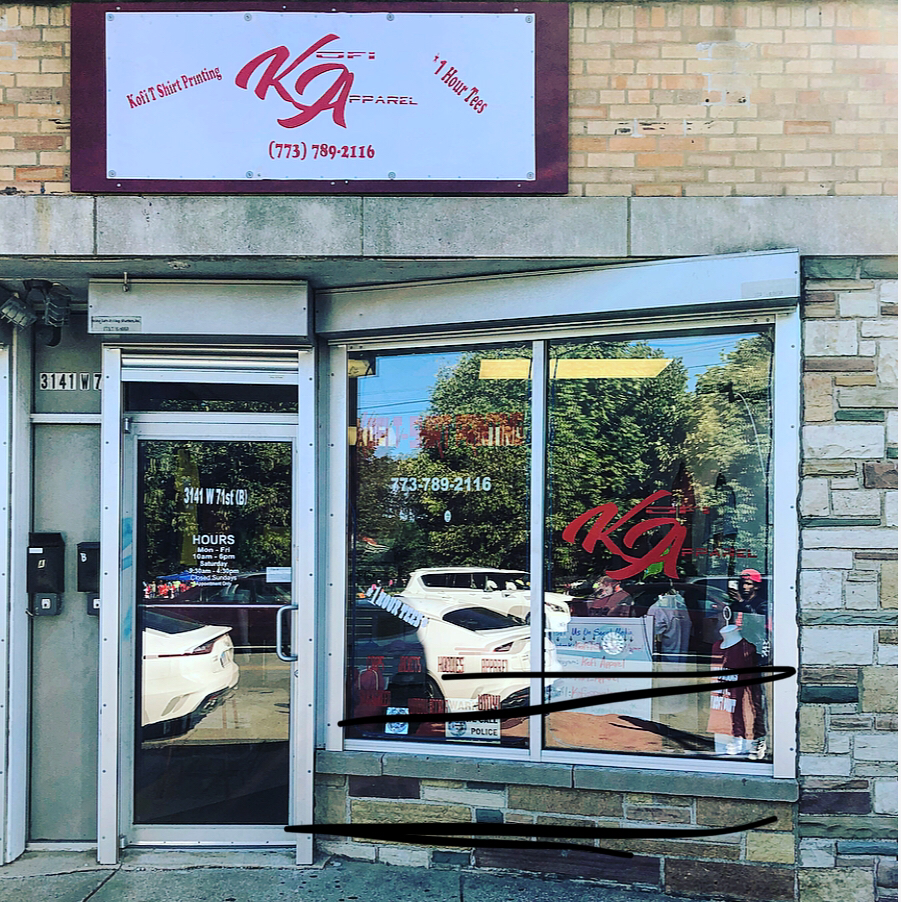 Kofi Printing and Apparel | 3141 W 71st St, Chicago, IL 60629, USA | Phone: (773) 789-2116