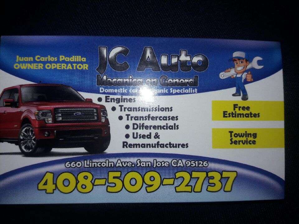 Reparacion de motores San Jose CA - JC Auto repair | 660 Lincoln Ave, San Jose, CA 95126, USA | Phone: (408) 509-2737