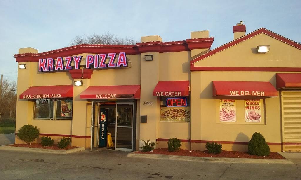 Krazy Pizza | 14300 Mack Ave, Detroit, MI 48215, USA | Phone: (313) 821-2222