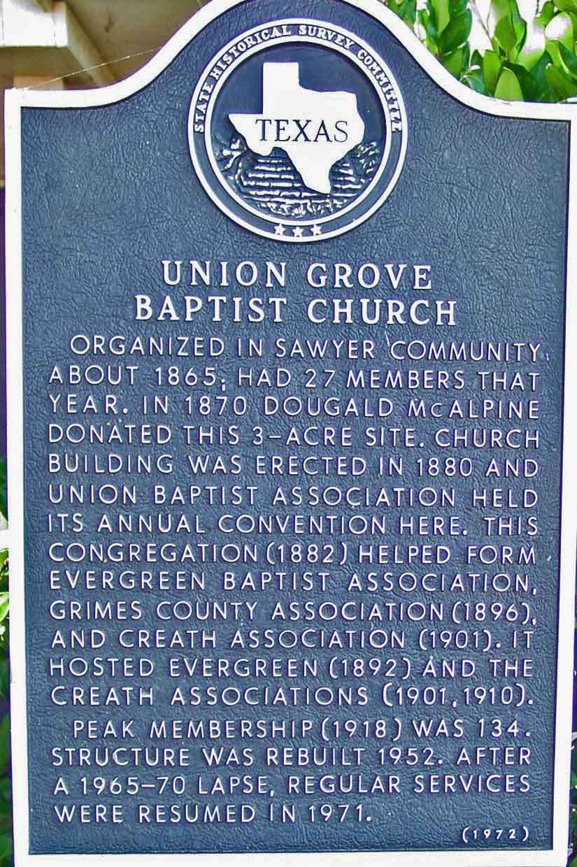 Union Grove Church | Navasota, TX 77868, USA | Phone: (936) 727-9829