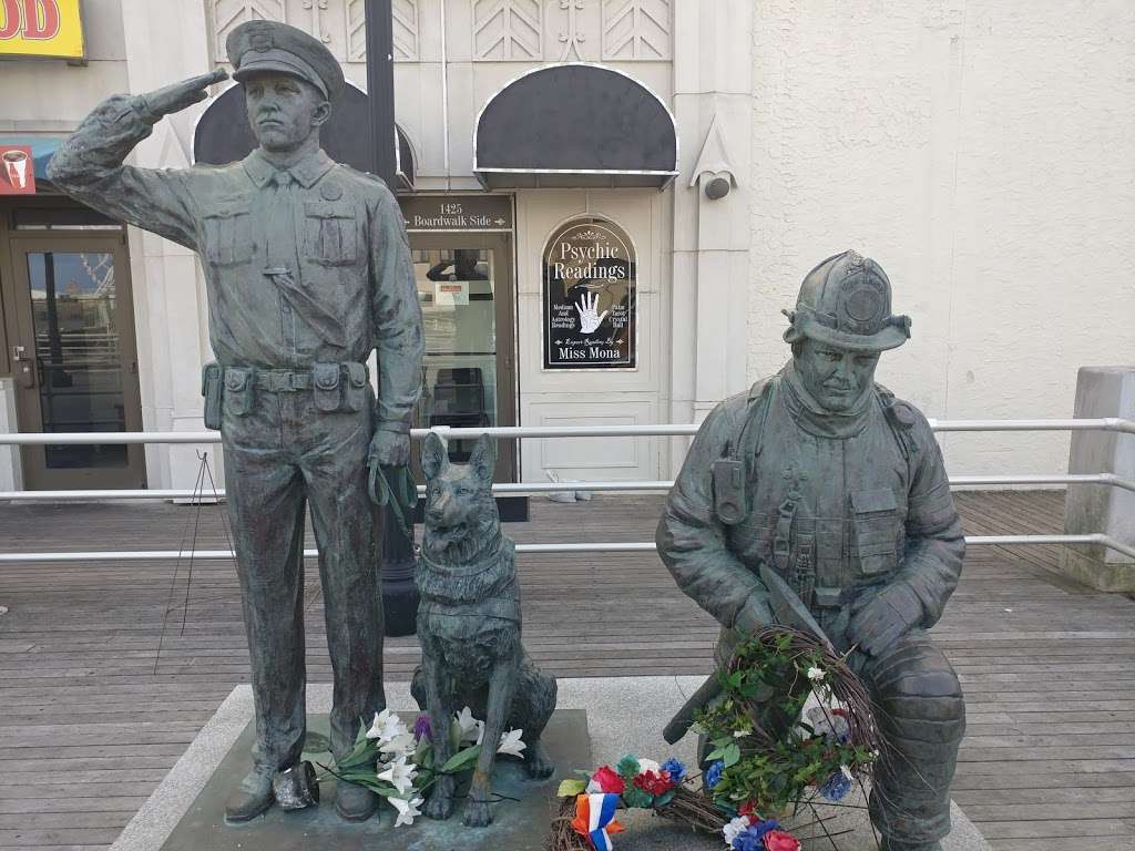 In The Line Of Duty Memorial | Boardwalk, Atlantic City, NJ 08401, USA