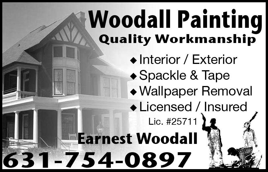 Earnest Woodall Painting Contractor | 1048 Pulaski Rd, East Northport, NY 11731, USA | Phone: (631) 754-0897