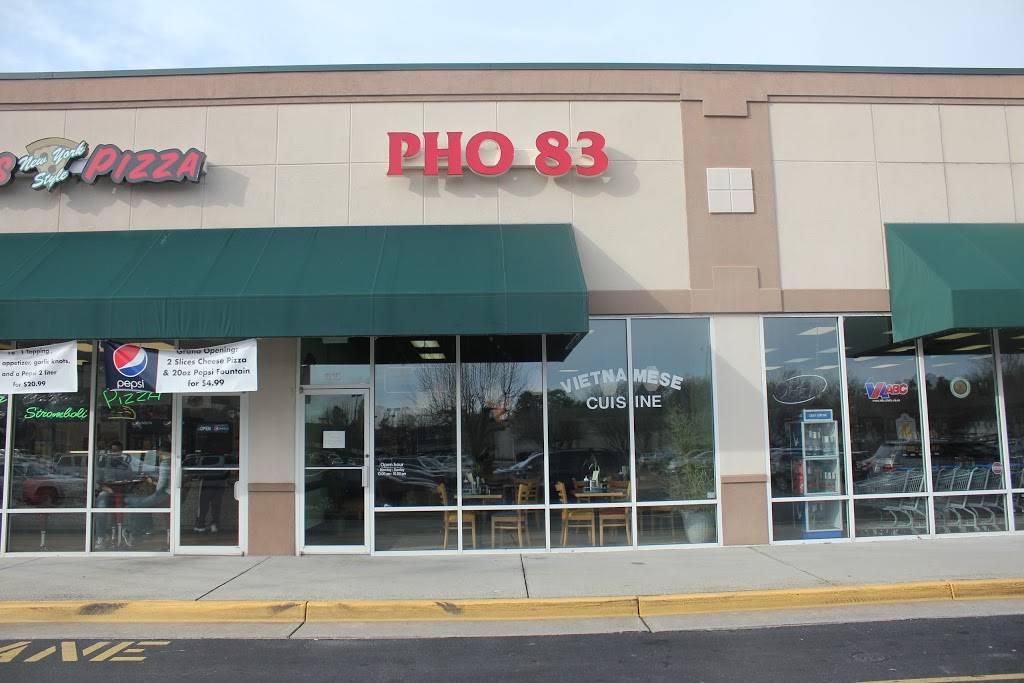 Pho 83 | 615 Pilot House Dr, Newport News, VA 23606, USA | Phone: (757) 873-8382